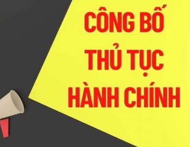 Công bố Danh mục thủ tục hành chính địa bàn tỉnh Bình Phước